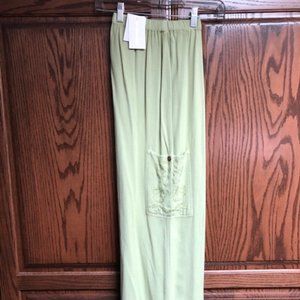 Beautiful sage green light, gauzy pants size small